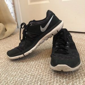 Black and white nike sneaker